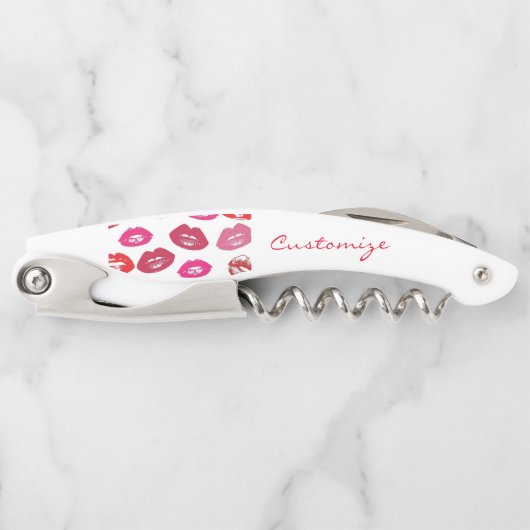 Tire-bouchon Kissing Red lips (Devant)