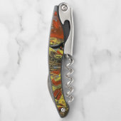 Tire-bouchon Lava jaune  (Dos)