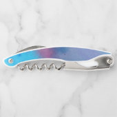 Tire-bouchon Lavage pourpre d'aquarelle d'abrégé sur rose de (Dos)