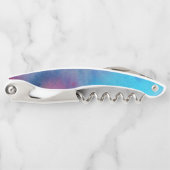 Tire-bouchon Lavage pourpre d'aquarelle d'abrégé sur rose de (Devant)