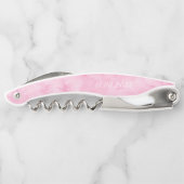 Tire-bouchon Le Merci Mariage  couleur rose fleuron favorise (Dos)