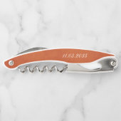 Tire-bouchon Le Merci Mariage personnalisé Burnt Orange privilé (Dos)