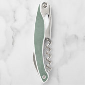 Tire-bouchon L'Elégant Merci Mariage vert Eucalyptus privilégie (Dos)