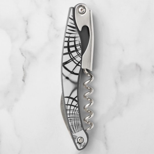 Tire-bouchon Les lignes grises traversées nous rappellent les d (Dos)