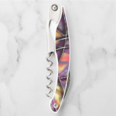 Tire-bouchon Lignes intersectées multicolores (Devant)