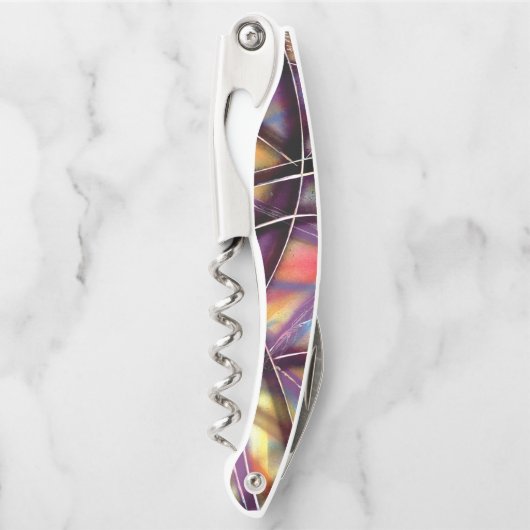 Tire-bouchon Lignes intersectées multicolores (Devant)