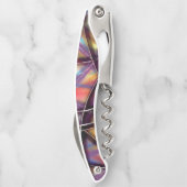 Tire-bouchon Lignes intersectées multicolores (Dos)