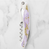 Tire-bouchon Lux Lavande d'encre Abstraite de mariage ID990 (Devant)