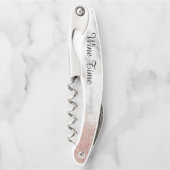 Tire-bouchon Marble Rose Gold Stylish Vin Time Parties scintill (Devant)