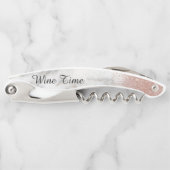 Tire-bouchon Marble Rose Gold Stylish Vin Time Parties scintill (Devant)