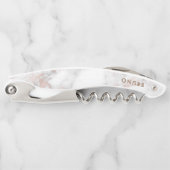 Tire-bouchon Marbre de luxe rose gold Monogramme (Devant)