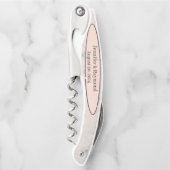 Tire-bouchon Marbre rose et gris (Devant)