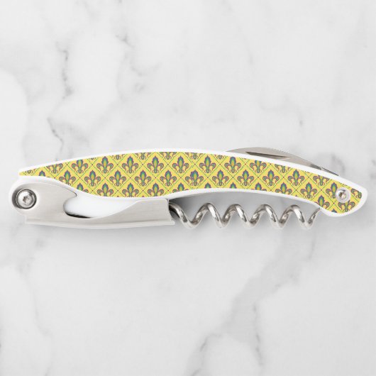 Tire-bouchon Mardi gras Fleur De Lis (Devant)