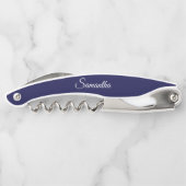 Tire-bouchon Mariage de la marine bleu personnalisé Bridesmaid (Dos)