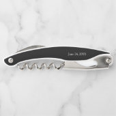 Tire-bouchon Mariage Monogramme minimaliste moderne (Dos)