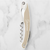 Tire-bouchon Mariage personnalisé kaki Groomsman (Devant)