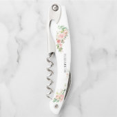 Tire-bouchon Mariage Rose Gold et Rose Pâle (Devant)