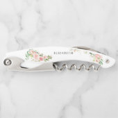 Tire-bouchon Mariage Rose Gold et Rose Pâle (Devant)