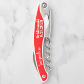 Tire-bouchon Mariage rouge de la servante de Bridesmaid Favoris (Dos)