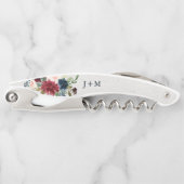 Tire-bouchon Marsala et faveur faite sur commande florale de (Devant)