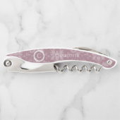 Tire-bouchon Mauve Elegant Damask Corkvis (Devant)