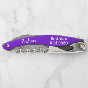 Tire-bouchon Meilleur Homme Violet Black Mariage Vis à vis