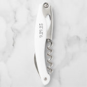 Tire-bouchon Meilleur Témoin Cadeau Témoin Mariage Date Classiq (Dos)