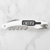 Tire-bouchon Message dans une bouteille de vin personnalisé mon (Dos)