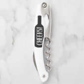 Tire-bouchon Message dans une bouteille de vin personnalisé mon (Dos)