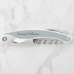 Tire-bouchon Minimaliste Dusty Blue Professionnel Simple