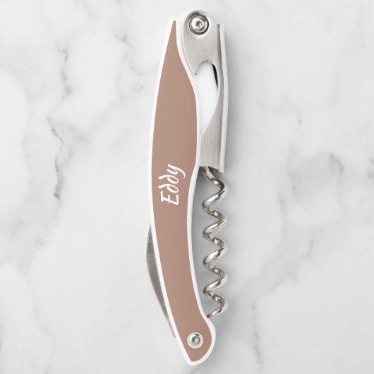 Tire-bouchon Mocha Mariage personnalisé Best Man (Dos)