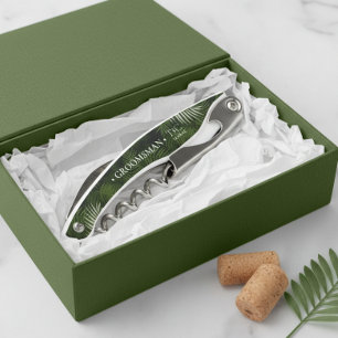 Tire-bouchon Modèle de feuilles de palmier Olive Oasis pour gar