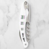 TIRE-BOUCHON MODÈLE DE TEXTE D'IMAGE BLANCHE SIMPLE MODERNE (Dos)