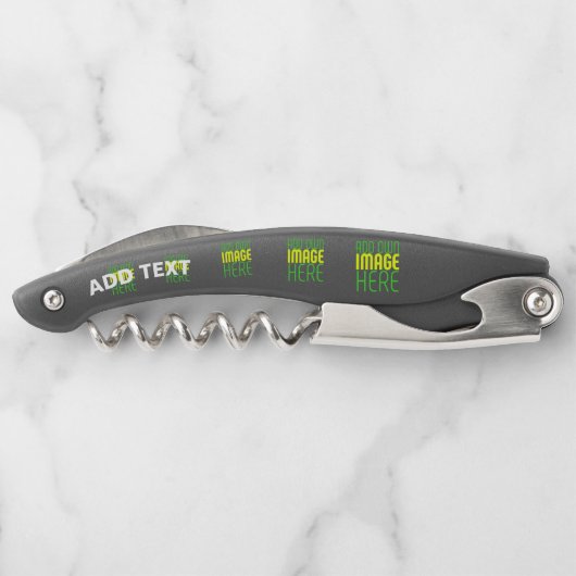 TIRE-BOUCHON MODÈLE DE TEXTE D'IMAGE NOIRE SIMPLE ET MODERNE (Dos)