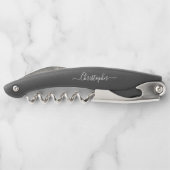 Tire-bouchon Monogramme Bière Noire Vin Vis Bouteille Ouverture (Dos)