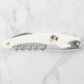 Tire-bouchon Monogramme d'aquarelle florale rose-bourgogne mode (Dos)