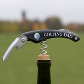 Tire-bouchon Monogramme de balle de golf Vis-bouchon de l'huîtr