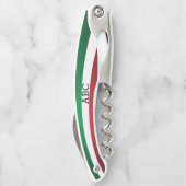 Tire-bouchon Monogramme du drapeau italien (Dos)