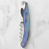 Tire-bouchon Monogramme Iridescendant Bleu Joli (Devant)