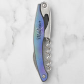 Tire-bouchon Monogramme Iridescendant Bleu Joli (Dos)