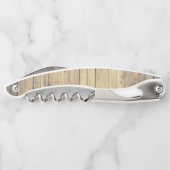 Tire-bouchon Monogramme Pays Rustique Nom du script Personnalis (Dos)