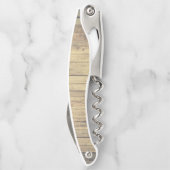 Tire-bouchon Monogramme Pays Rustique Nom du script Personnalis (Dos)