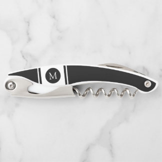 Tire-bouchon Monogramme Rayures Sport B & N
