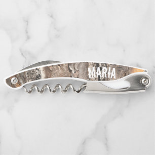 Tire-bouchon Monogramme Rustique Grain de Bois