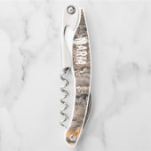 Tire-bouchon Monogramme Rustique Grain de Bois (Devant)