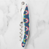 Tire-bouchon Motif à demi-cercle multicolore (Devant)