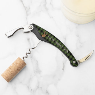 Tire-bouchon Motif carreaux Buffalo vert noir Cool Lumberjack