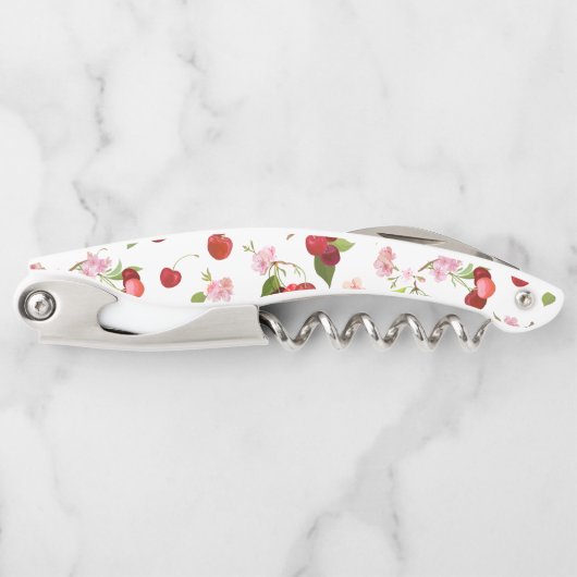 Tire-bouchon Motif cerise 1 (Devant)