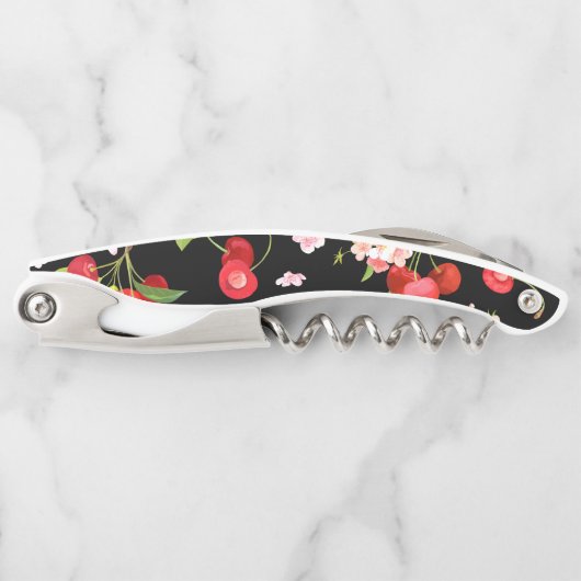 Tire-bouchon Motif cerise 2 (Devant)