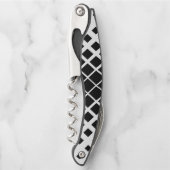 Tire-bouchon Motif de blocs de Carré de dissolution noir modern (Devant)